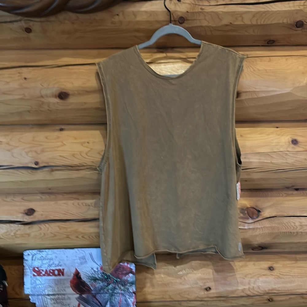 Free People NWT City Of Angels Top Size Large In Tobacco - Picture 2 of 6